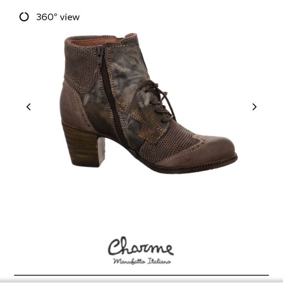 Charme Routard Distressed COMFORT ANKLE BOOTS size 9 - Picture 8 of 12